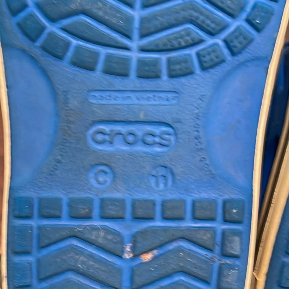 Crocs Boys Blue Water Shoes Size 11