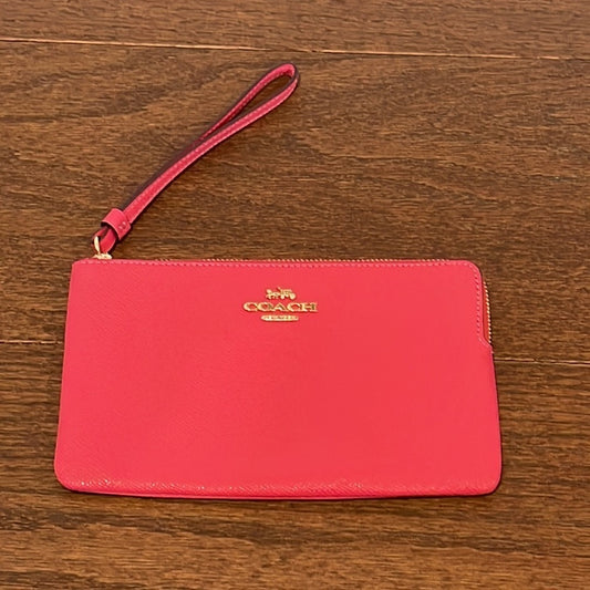 NWT Coach Fuscia Wristlet Wallet