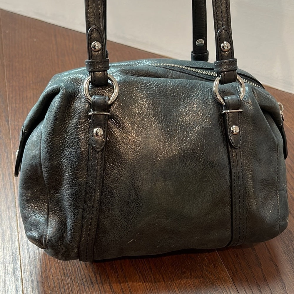 Coach Black Leather Small Shoulder Bag