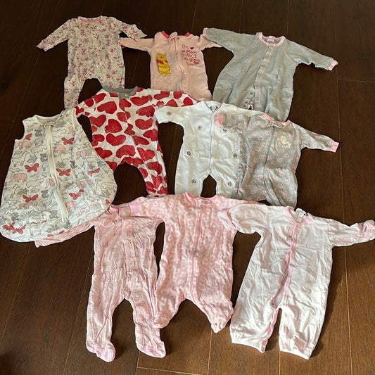 Girls Onsies Size 0-3 months