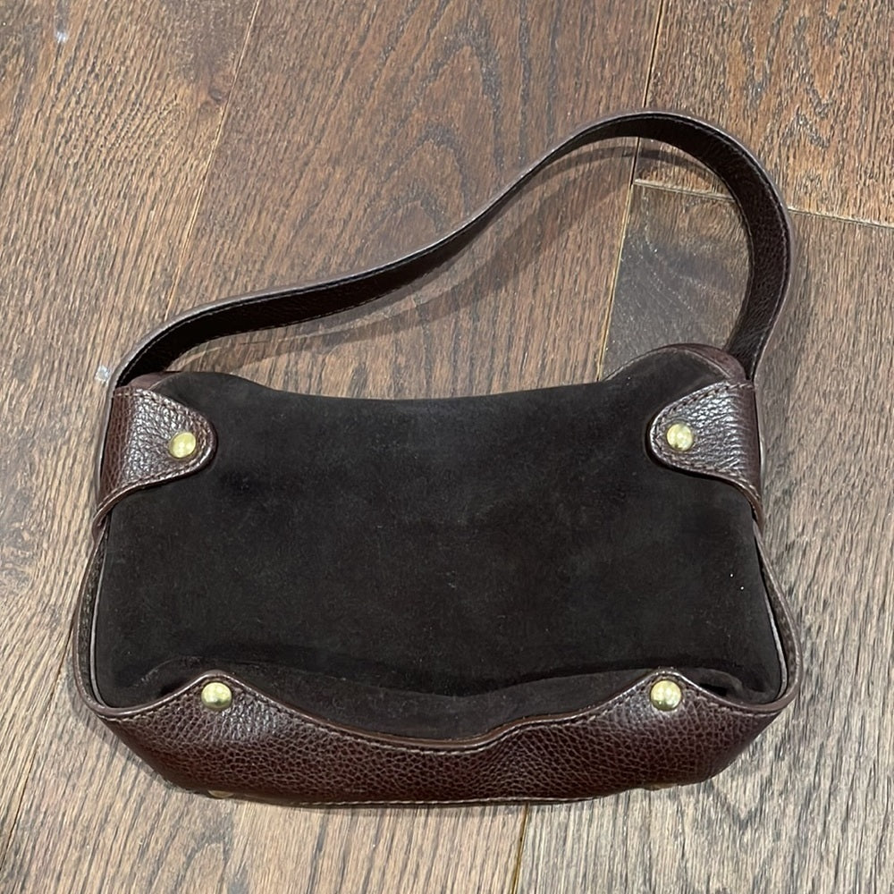 Salvatore Ferragamo Brown Suede Small Bag