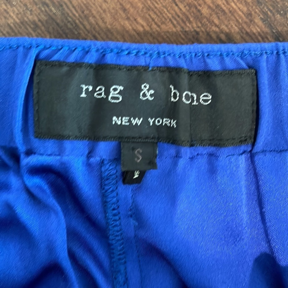 Rag & Bone Silk Blue Pants Size Small