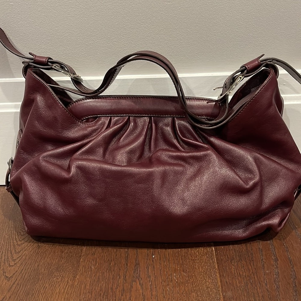 Fendi Hobo Doctor Bag Wine Color