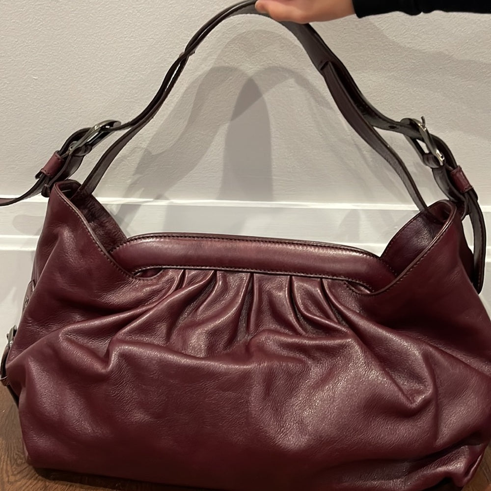 Fendi Hobo Doctor Bag Wine Color