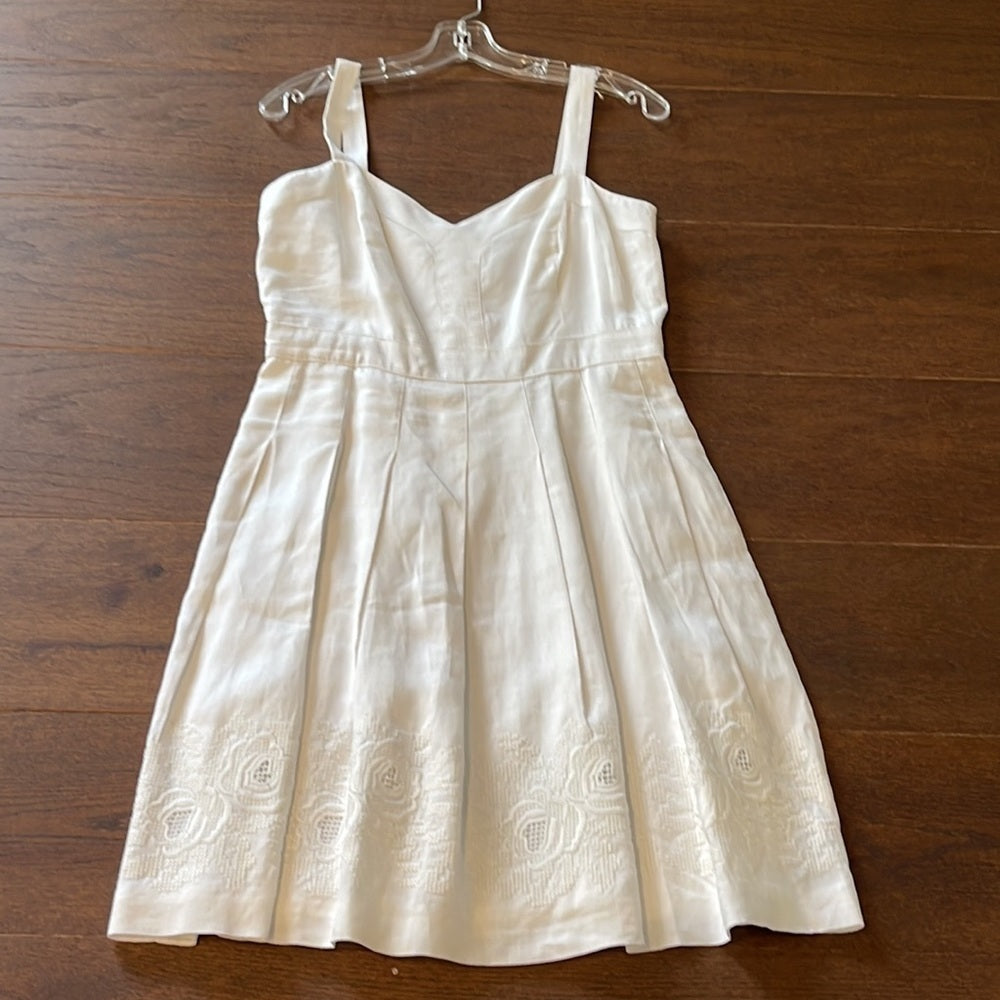 Ralph Lauren White Linen Dress Size 8