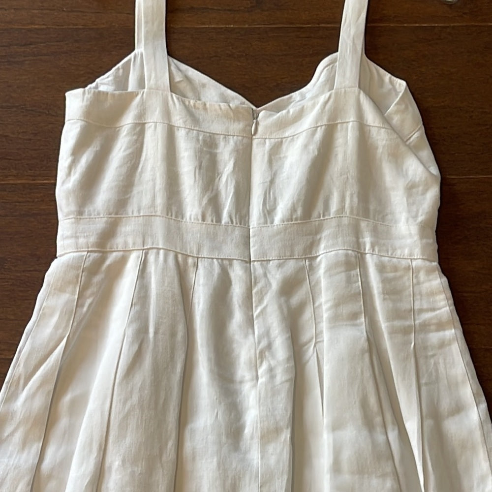 Ralph Lauren White Linen Dress Size 8