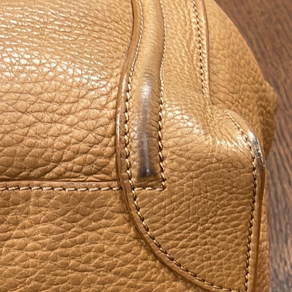 Celine Tan Leather Mini Luggage Tote