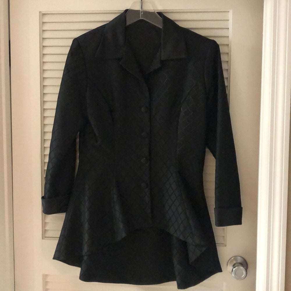 2 Piece Custom Black Dress and Jacket Size 8