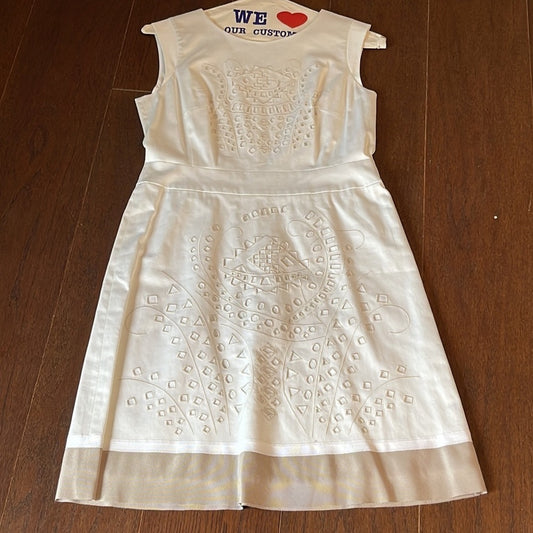 Lafayette 148 Size 8 White Dress