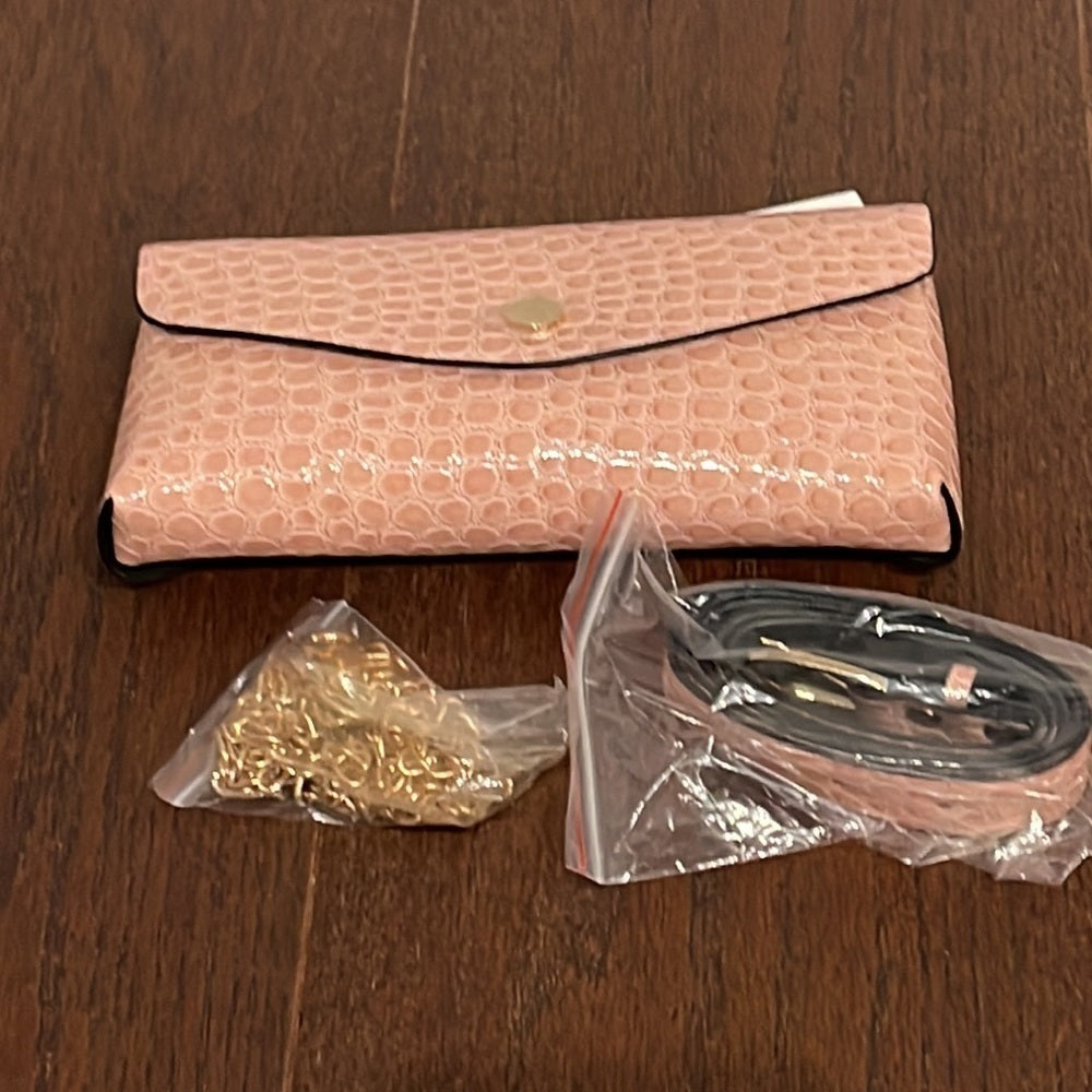 NWT Toami Pink Clutch/Wallet or Shoulder Bag