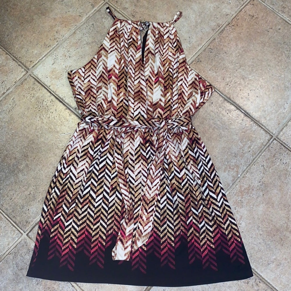 NWT White House Black Market Patterned Mini Dress Size XLP