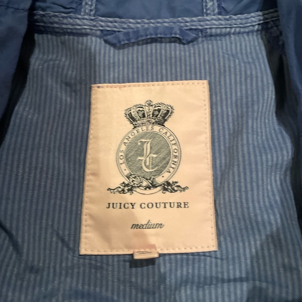 Juicy Couture Blue Cargo Jacket Size Medium