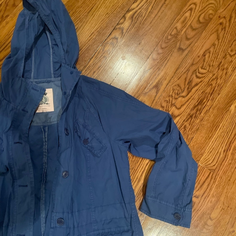 Juicy Couture Blue Cargo Jacket Size Medium