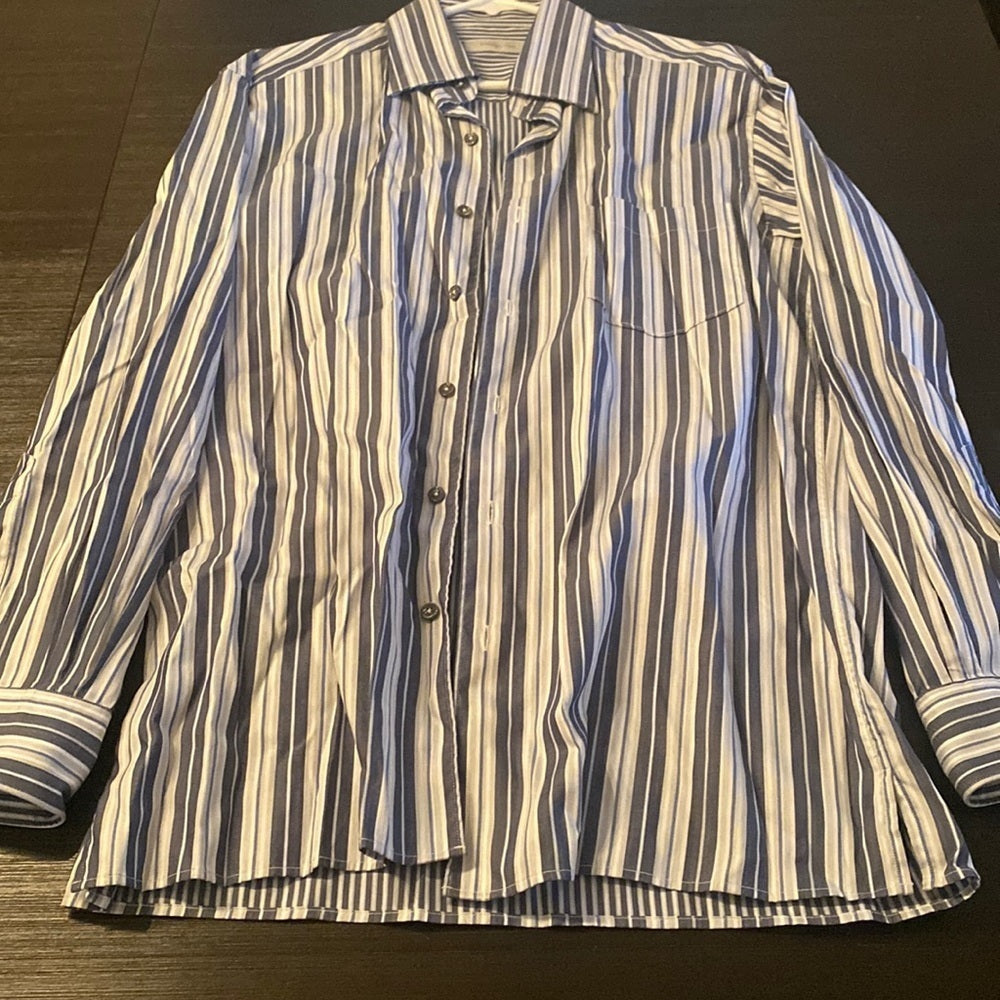 Ermeneglido Zegna Size Large Striped Button Down