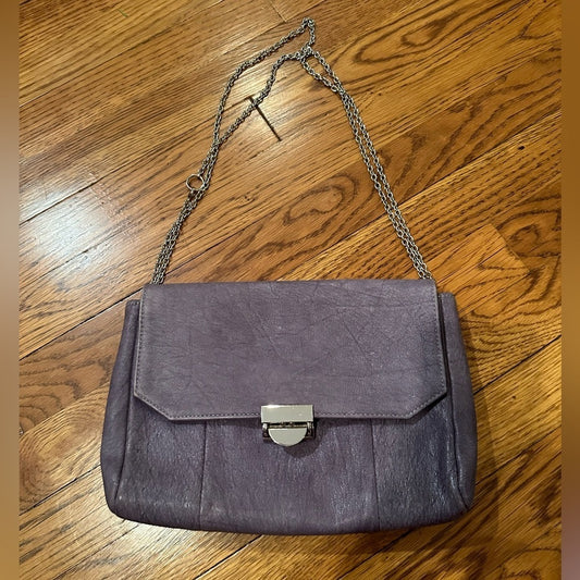 Lauren Merkin Purple Clutch Hand Bag