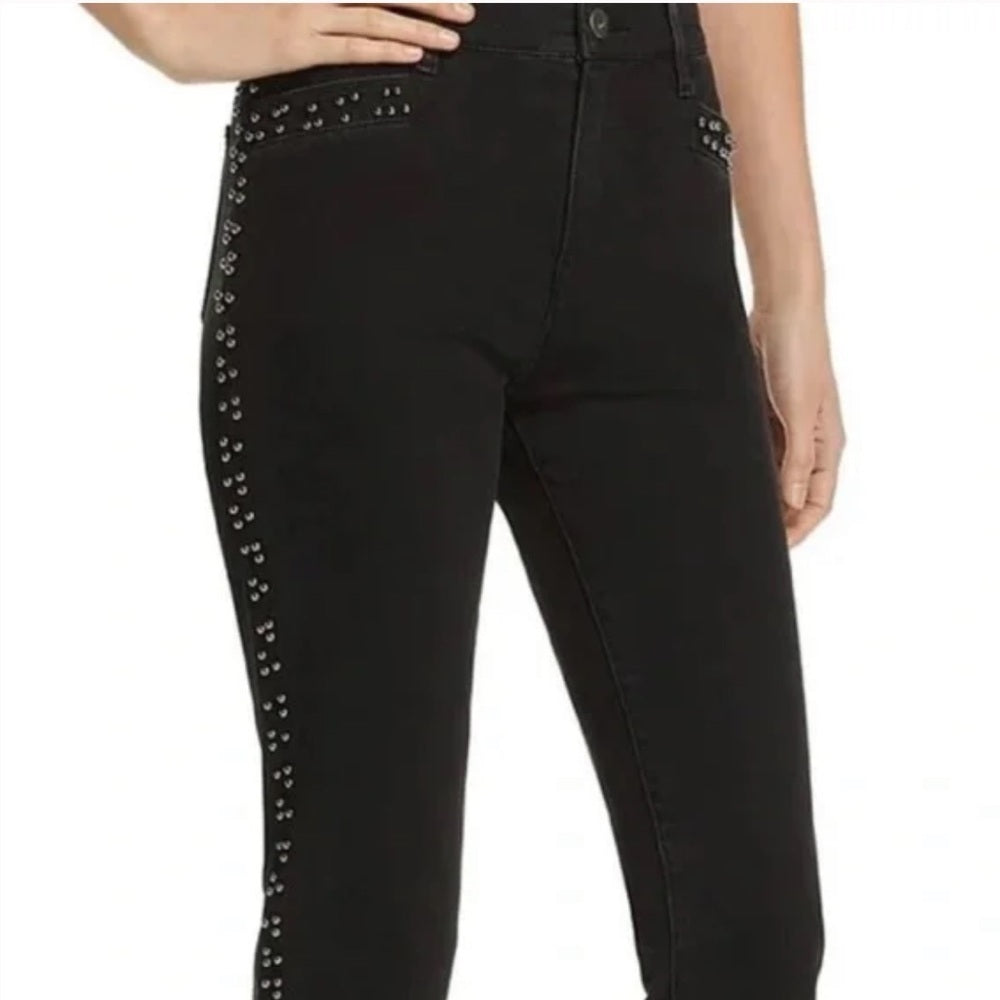 Pistola Women’s Black Studded Jeans Size 27