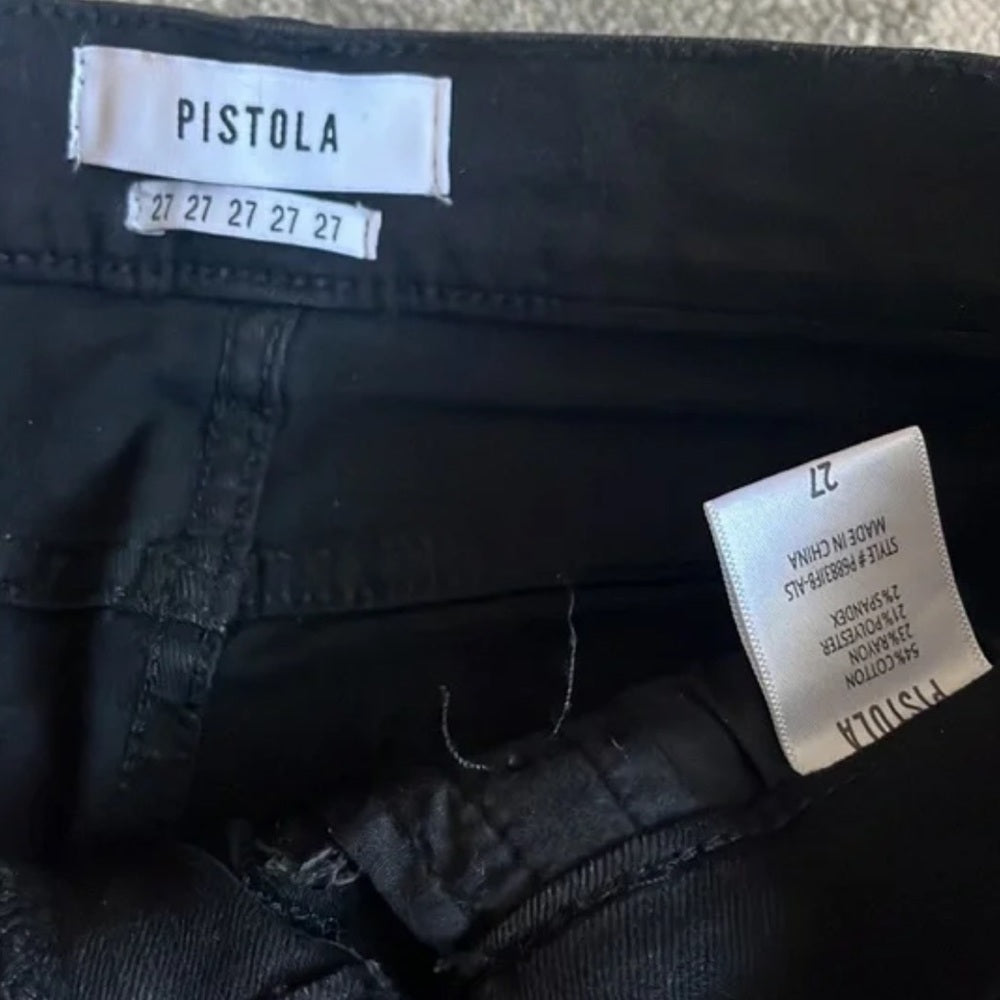 Pistola Women’s Black Studded Jeans Size 27