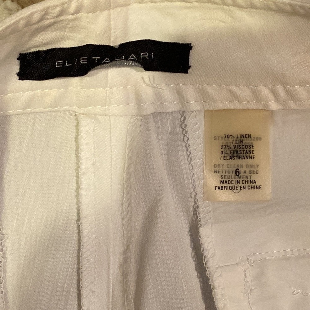 Elie Tahari Women’s Pants White Size 6