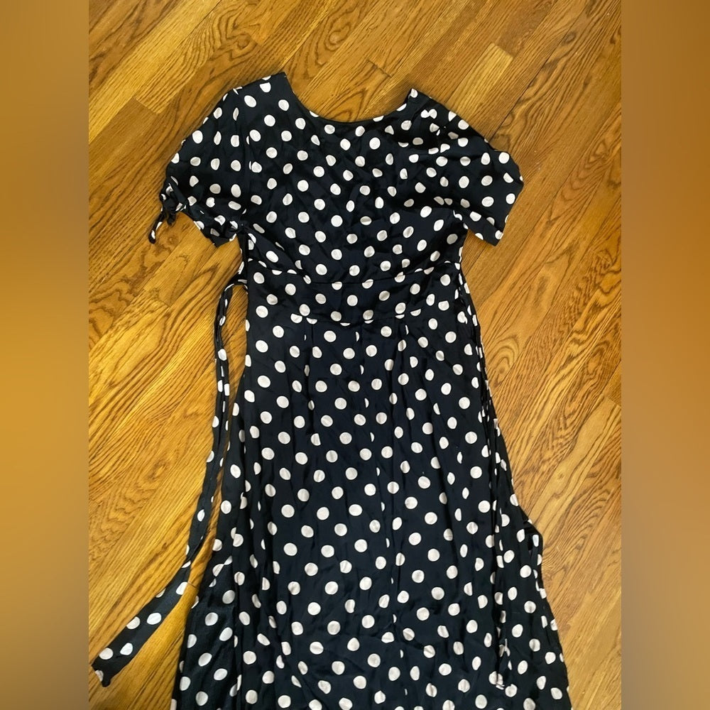 Sanctuary Black and White Polka Dot Dress Size 14