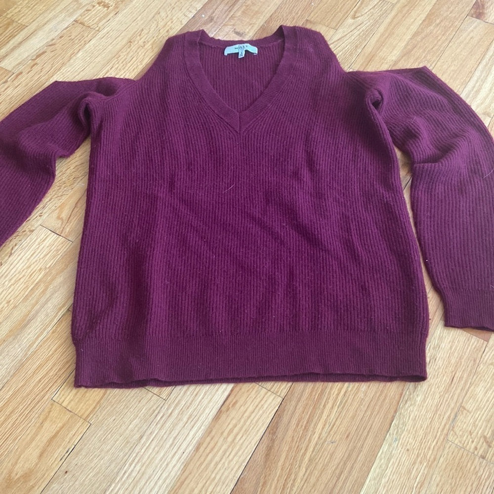 WOMEN’S Milly sweater. Maroon. SizeS