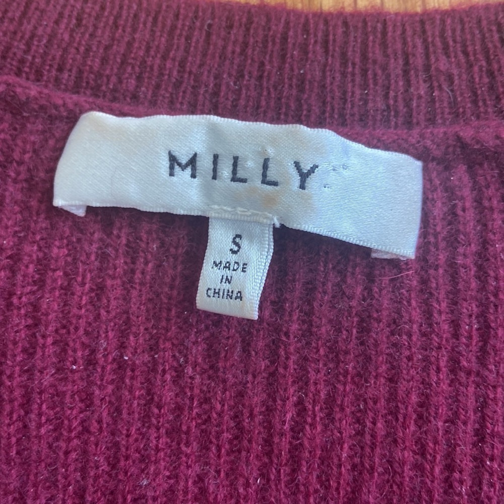 WOMEN’S Milly sweater. Maroon. SizeS