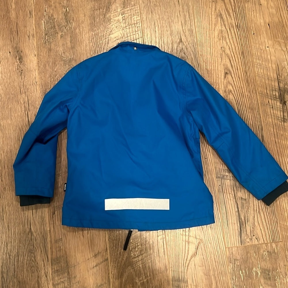 Molo Kids Blue Rain Jacket Size 6