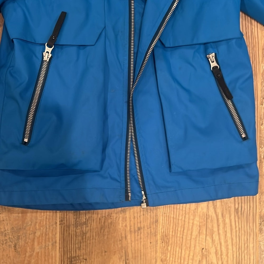 Molo Kids Blue Rain Jacket Size 6