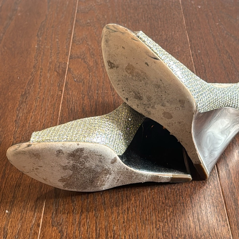 Jimmy Choo Women’s Bello Champagne Wedges Size 40/9.5