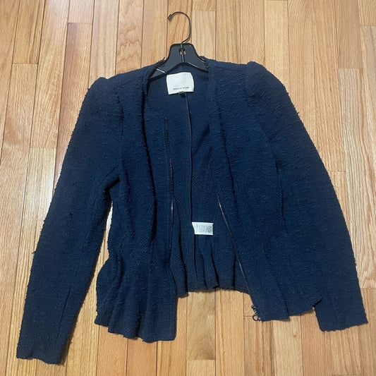 Rebecca Taylor Navy Zip Up Jacket Size 4