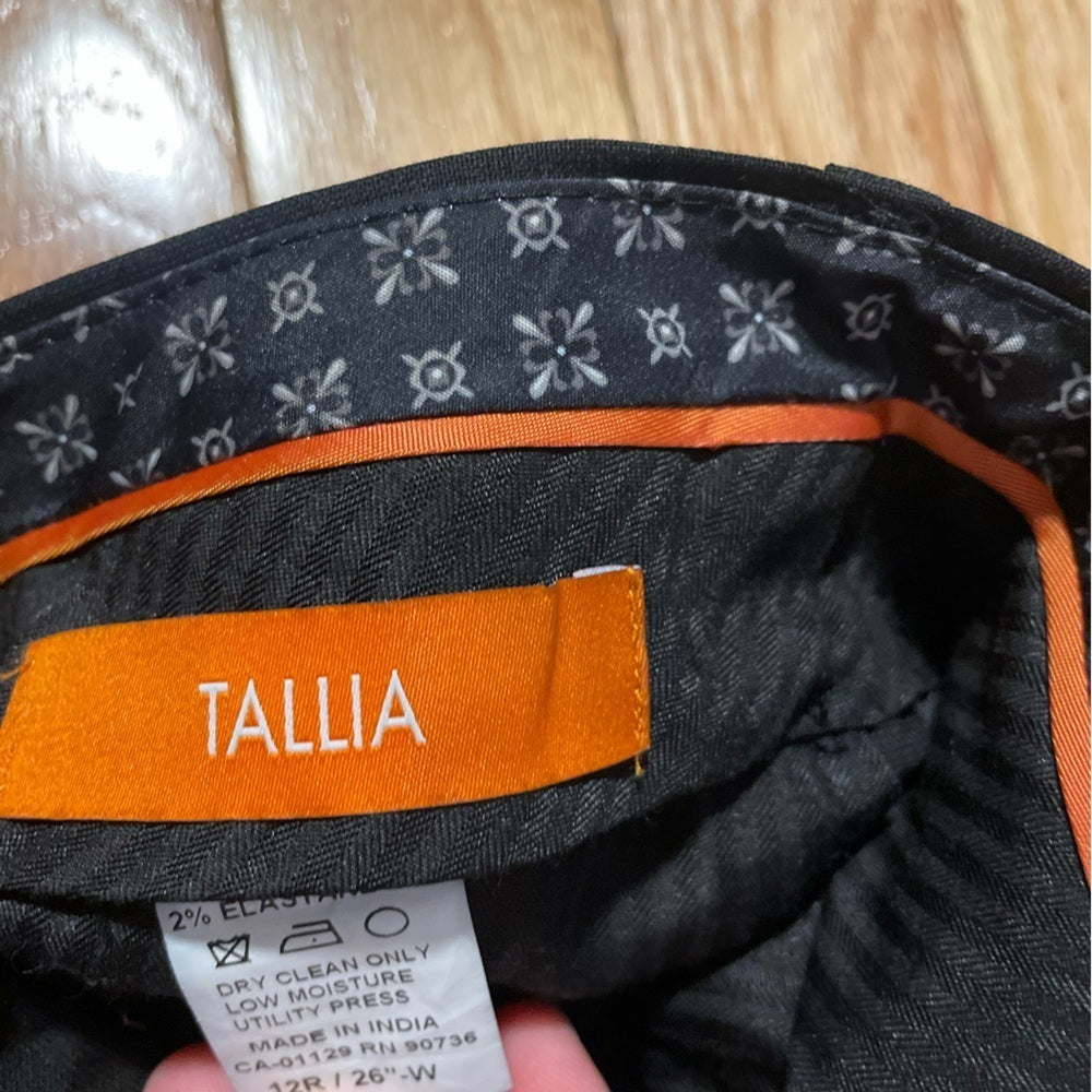 Tallia Black Boys Pants Size 12