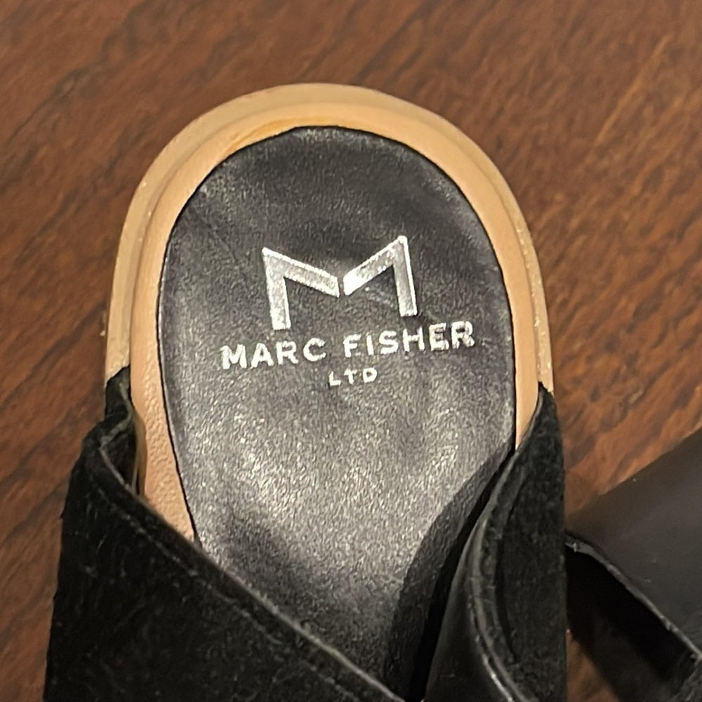 Marc Fisher Peep Toe Suede Shoes Size 7