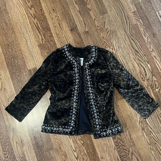 L’agence Women’s Cheetah Jacket Size 2