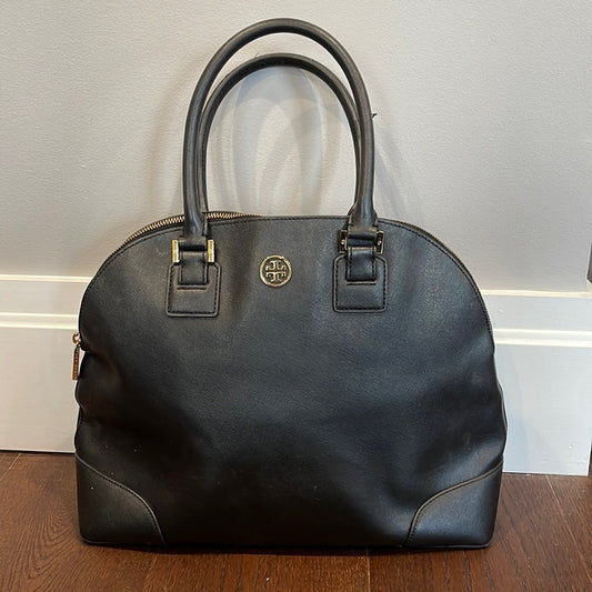 Tory Burch Robinson Dome Satchel Bag Black