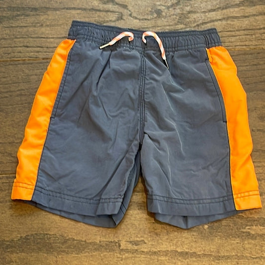 J Crew Blue Boys Swim Trunks Bathing Suit Size 6