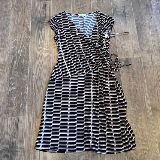 NWT Jones Studio Woman’s Black & Brown Dress Size 14