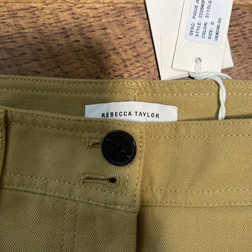 NWT Rebecca Taylor Women’s Tan Pants Size 0