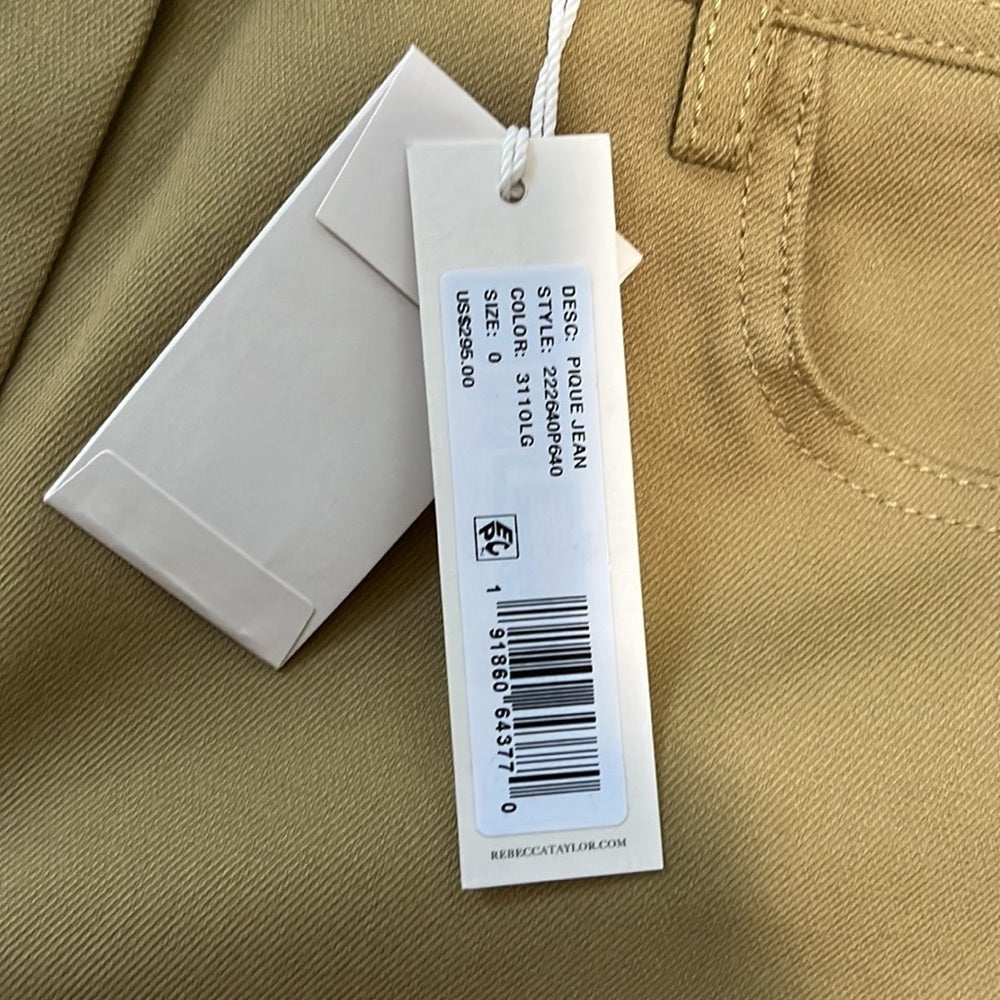 NWT Rebecca Taylor Women’s Tan Pants Size 0