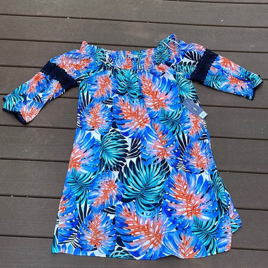 NWT Jennifer Lopez Paradise Palms Dress Size L