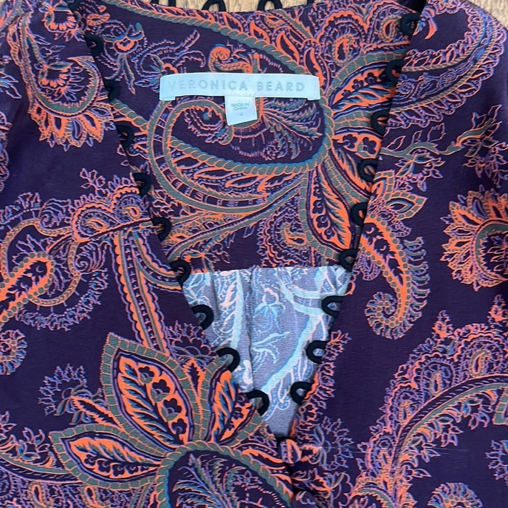 Veronica Beard Women’s Silk Colorful Print Dress Size 4
