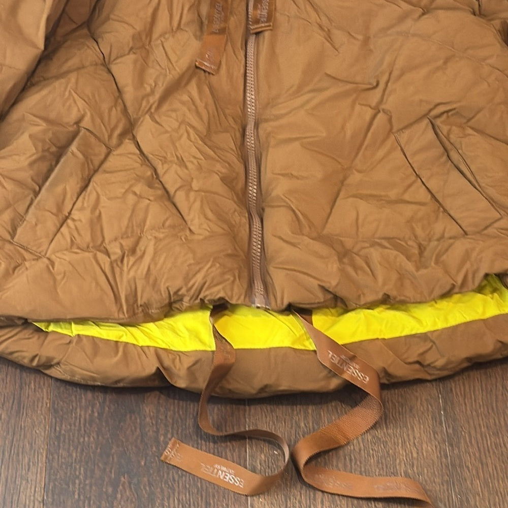 Essentiel Antwerp Women’s Brown Hooded Puffer Jacket Size Small