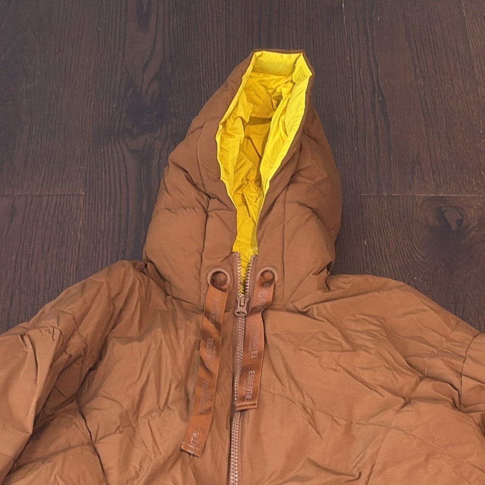 Essentiel Antwerp Women’s Brown Hooded Puffer Jacket Size Small