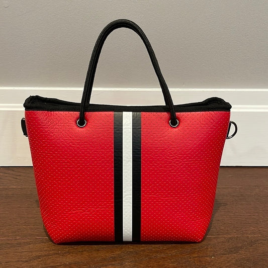 Haute Shore Red Perforated Shoulder Bag