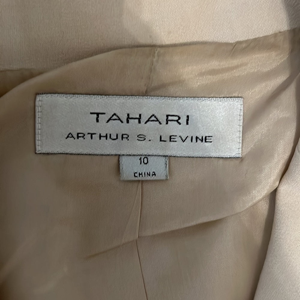 Tahari Women’s Tan pants suit, size 10
