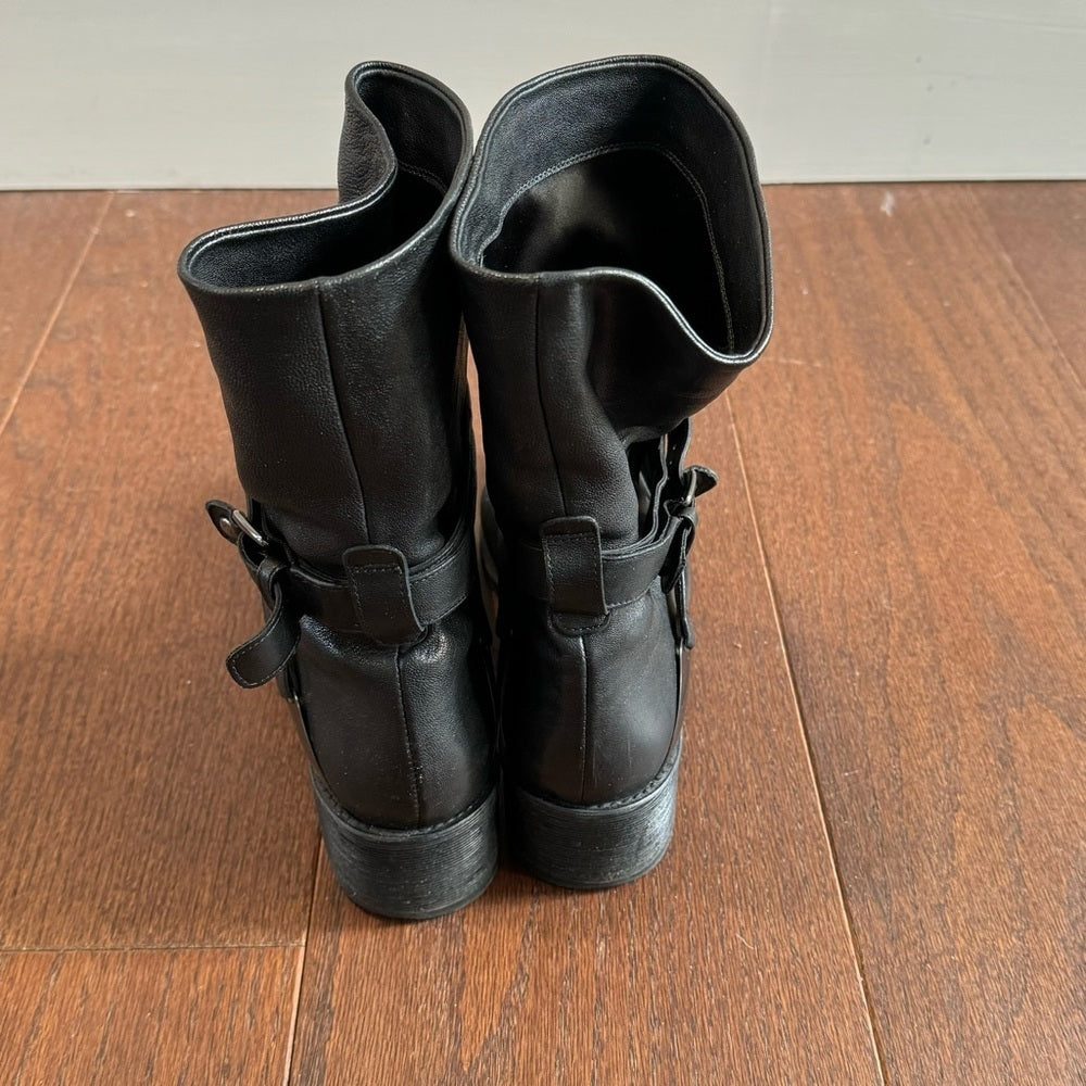 Stuart Weitzman Women’s Black Leather Boots Size 9