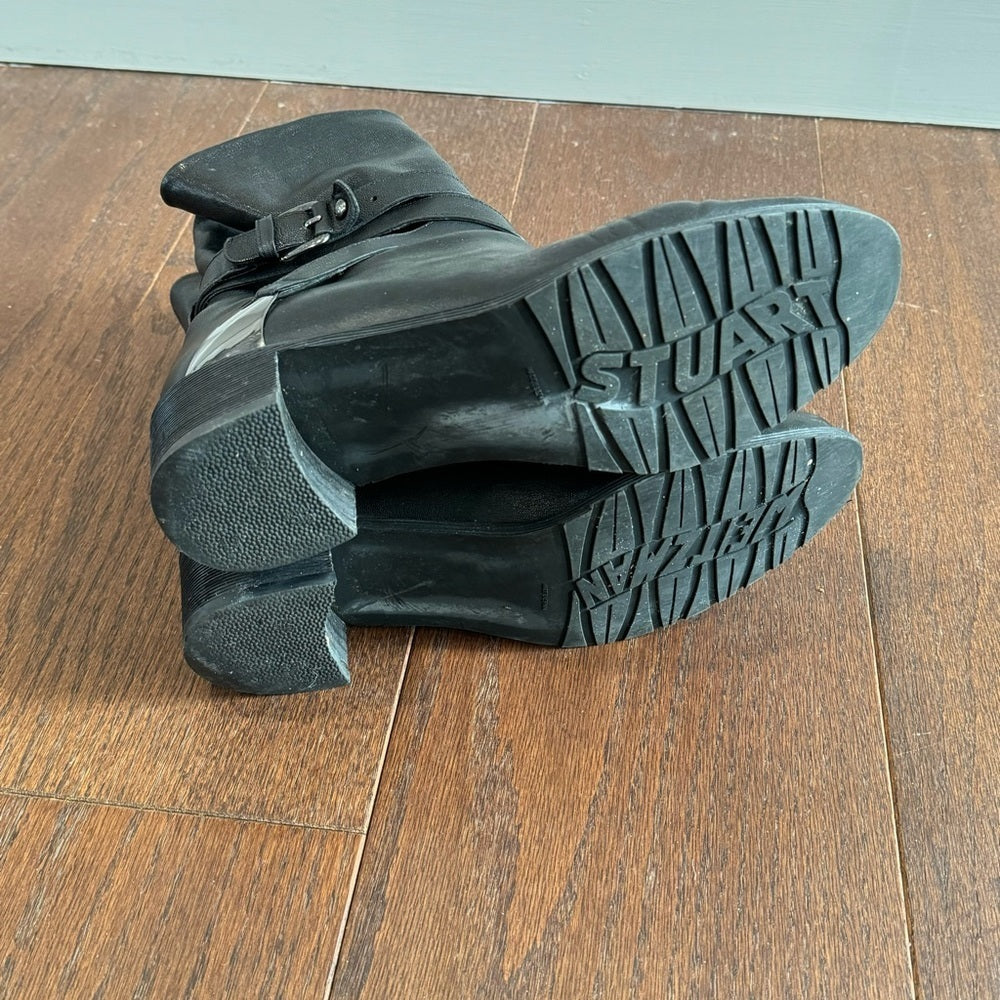 Stuart Weitzman Women’s Black Leather Boots Size 9
