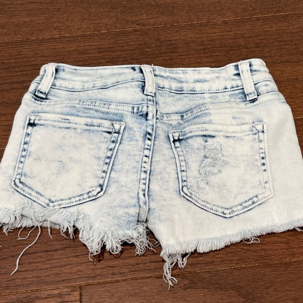 CONTRABAND Girls Light Blue Jean Shorts Size 14