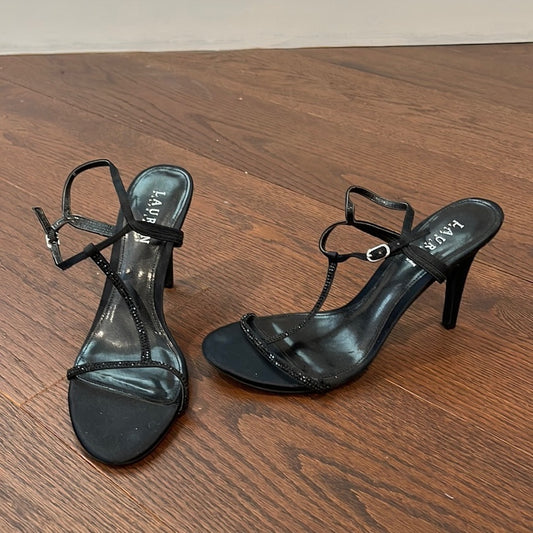 Lauren Ralph Lauren Black Sandals Size 9
