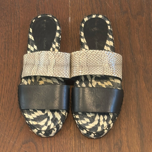 Proenza Schouler Leather Espadrilles Flat Sandals Size 8