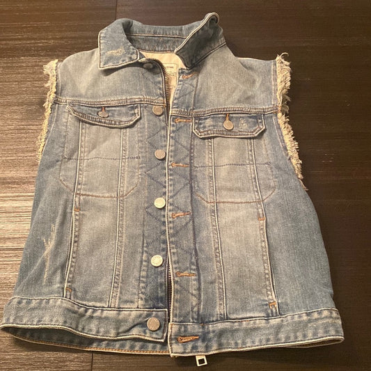 NWT Zadig & Voltaire Women’s Graphic Vest Jean Jacket