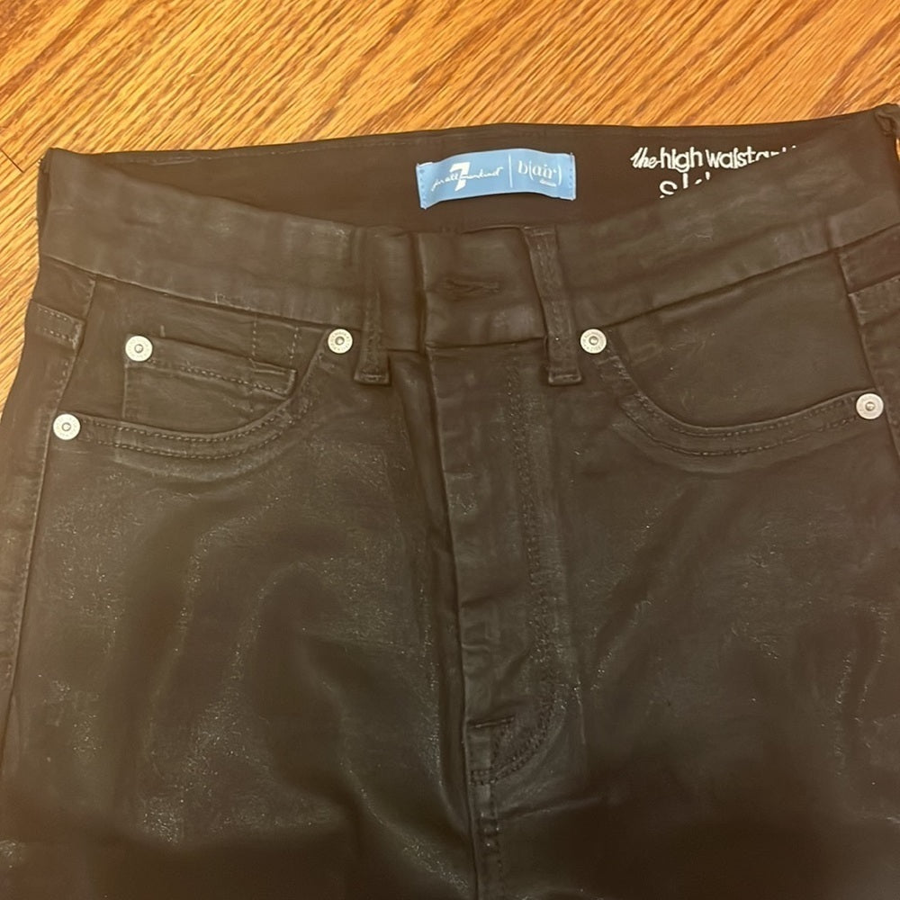 7 For All Mankind Woman’s High Waist Ankle Skinny Spandex Jeans Size 27